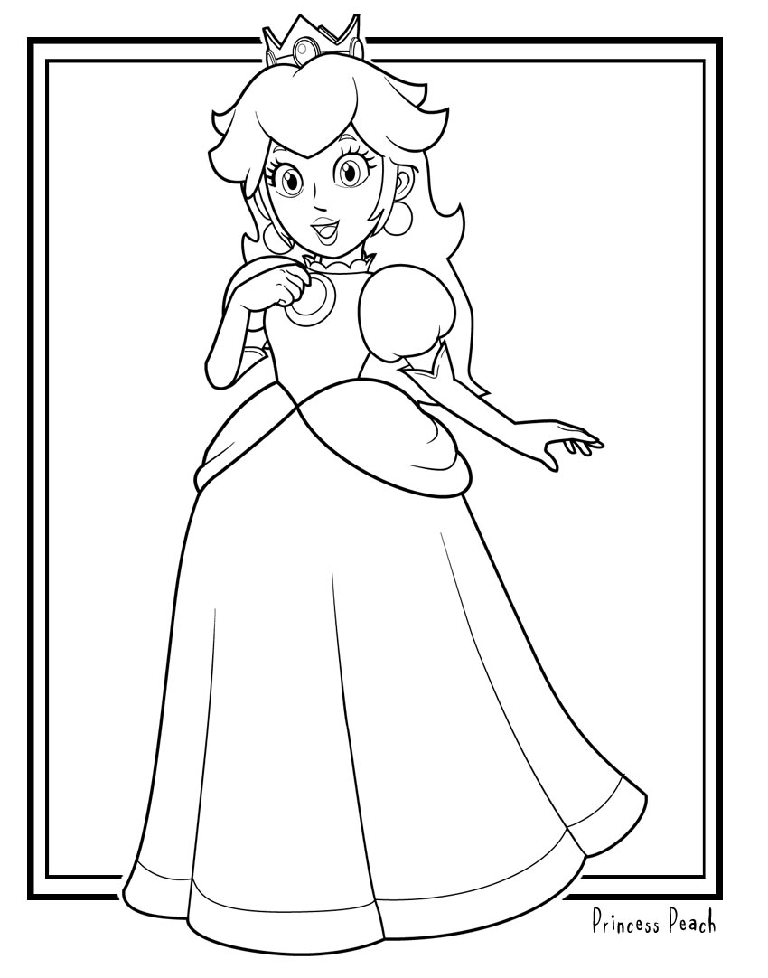 Printable mario coloring pages â feisty frugal fabulous