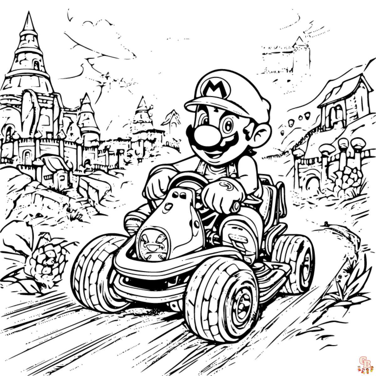 Free mario coloring pages printable for kids and adults