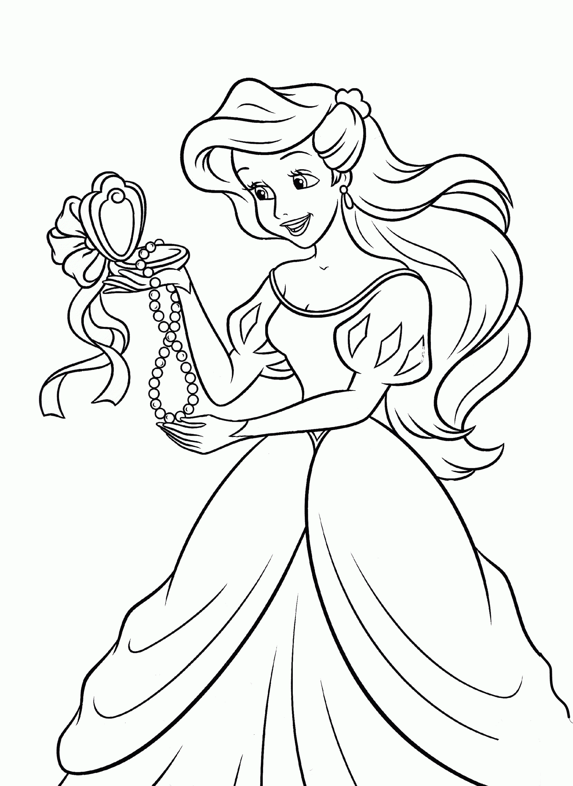 Disney princess coloring pages for girls