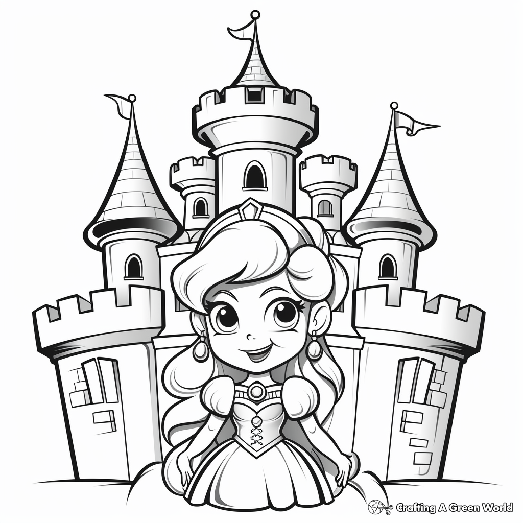 Princess peach coloring pages