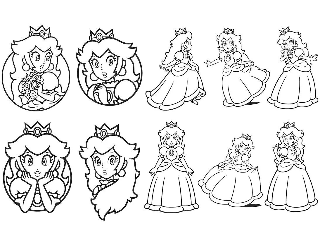 Princess peach svg craft magic with cricut upp graphics resources