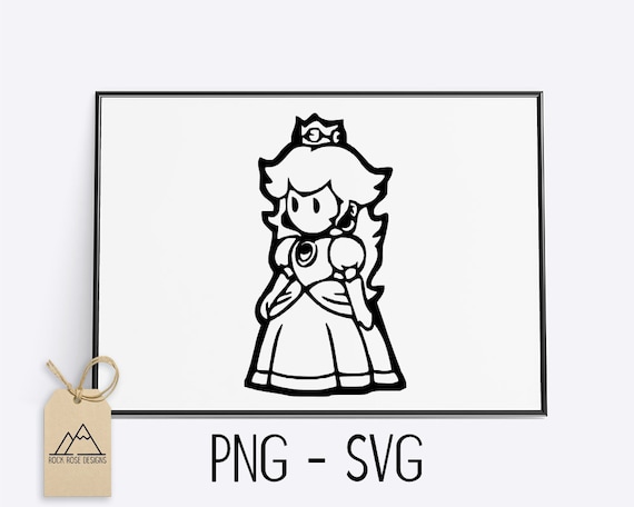 Princess peach svg cut file