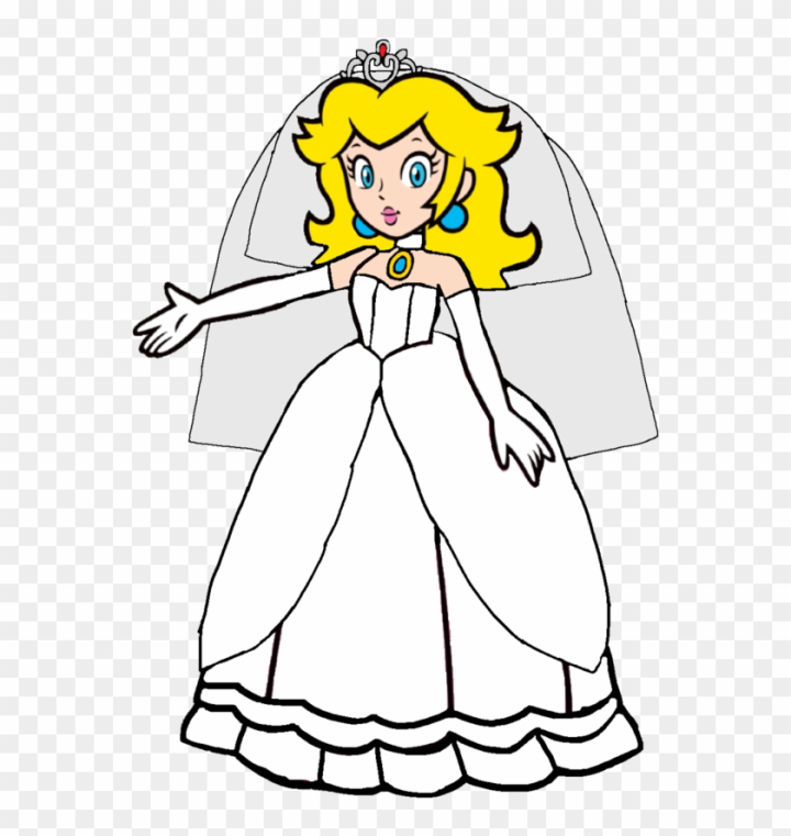 Free princess peach wedding dress d by joshuat