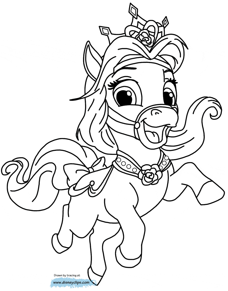 Palace pets coloring pages