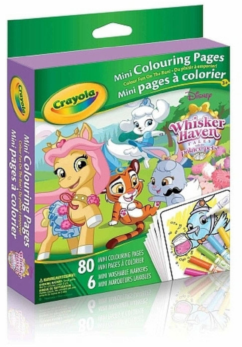 Crayola mini coloring pages disney princess palace pets count