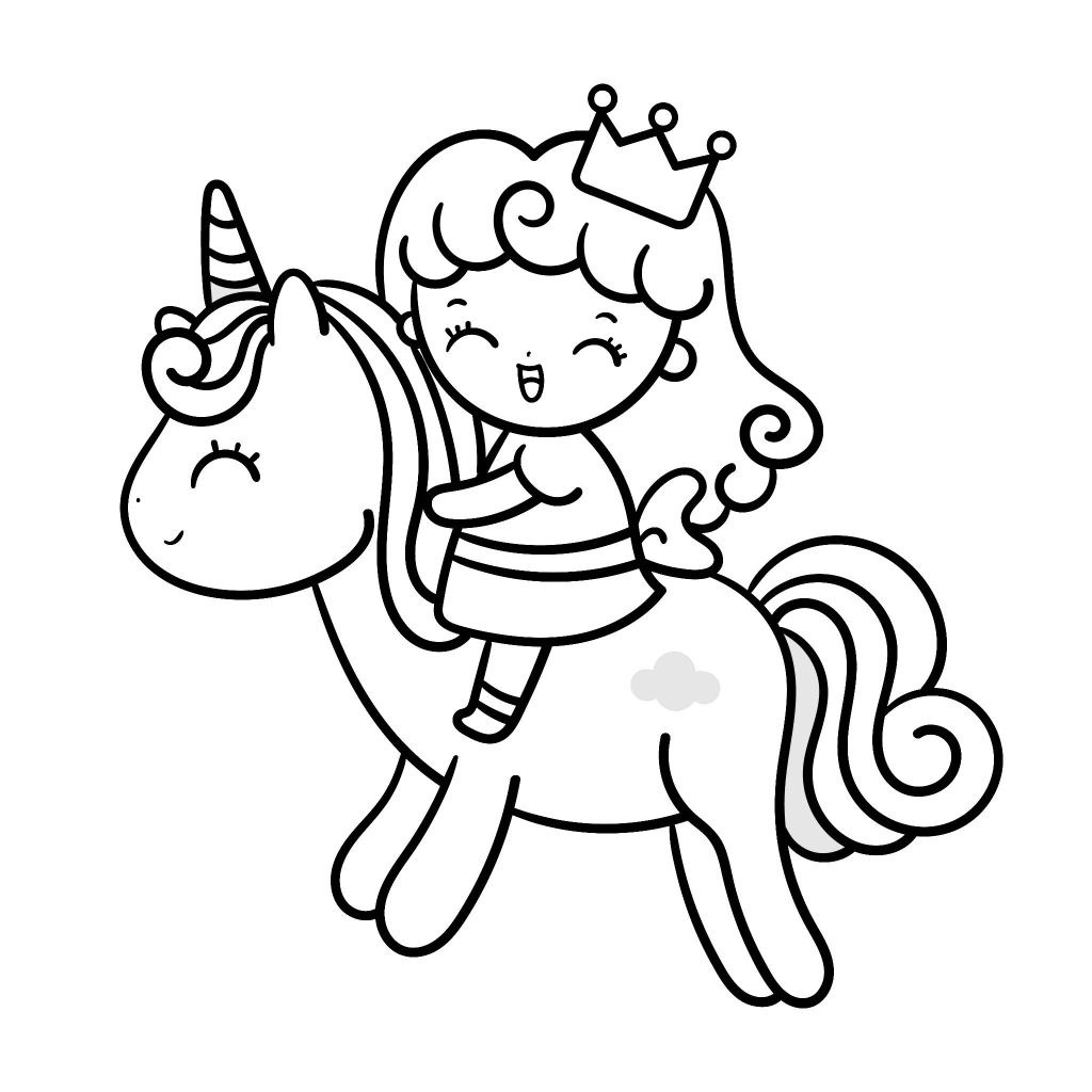 The cutest princess coloring pages for free