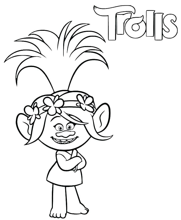 Poppy coloring pages