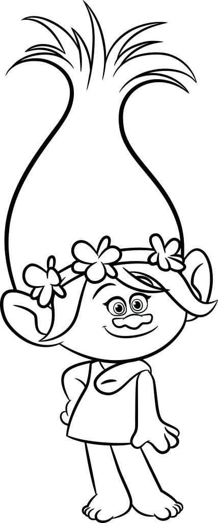 Poppy coloring pages