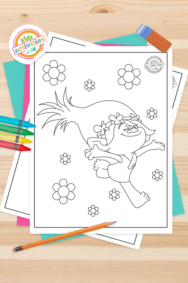 Free printable trolls coloring pages for kids kids activities blog