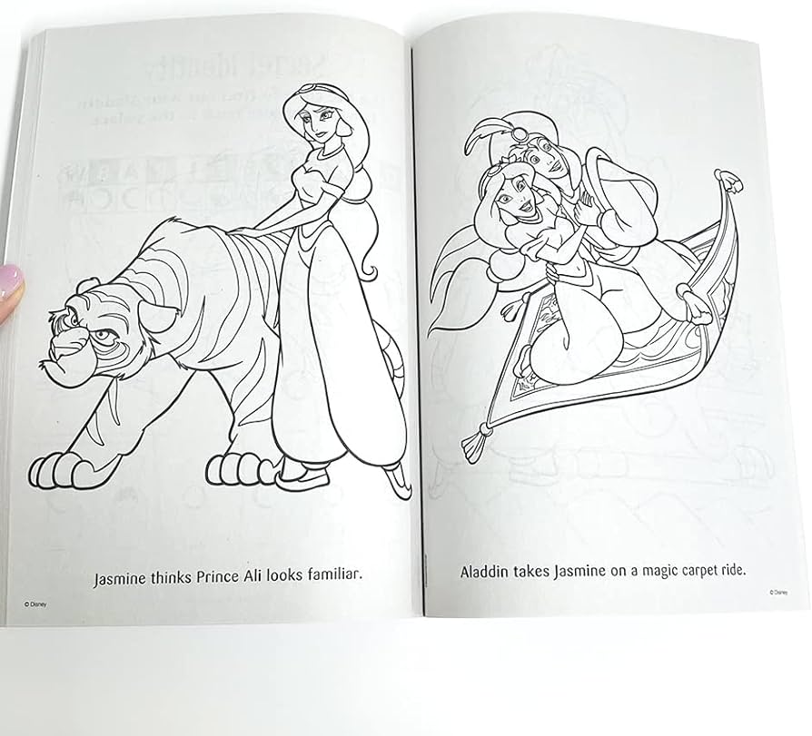 Aladdin loring three wishes b disney princess activity book loring book english educational toy toys games