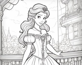 Princess coloring pages printable coloring pages princesses coloring pages for kids cute princess coloring page