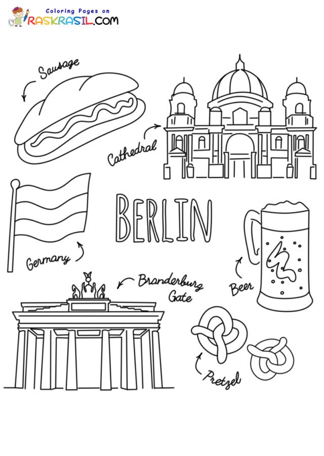 Berlin coloring pages printable for free download