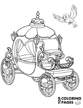 Princess coloring page for girls