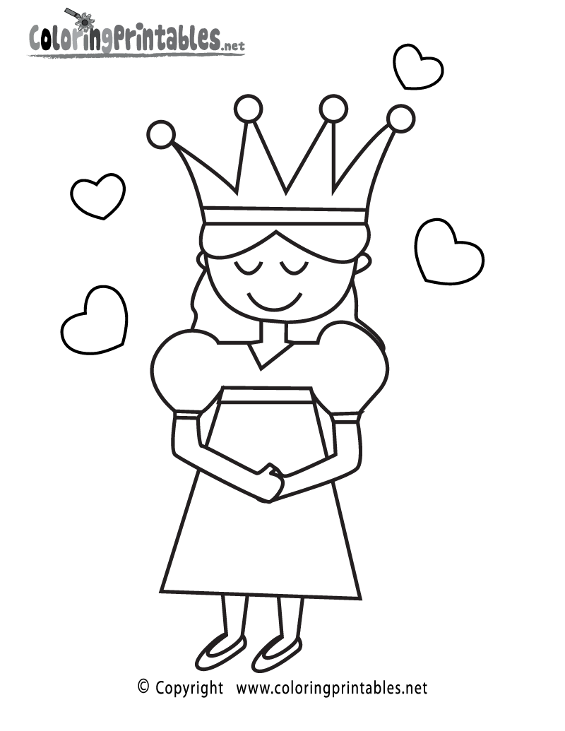 Princess coloring page