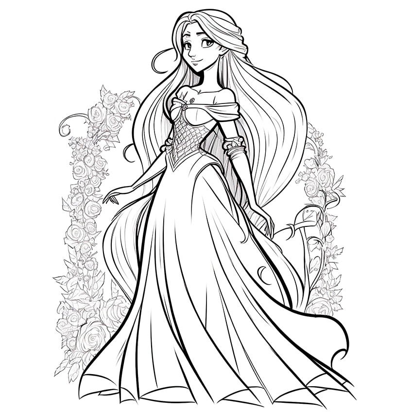 Princess coloring pages