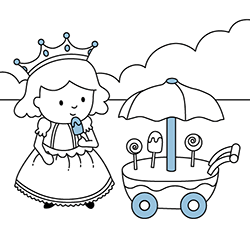 Princess coloring pages for kids