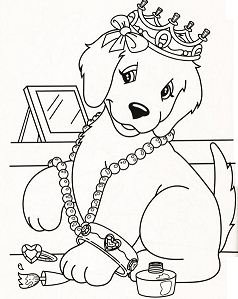 Puppy coloring pages printable for free download