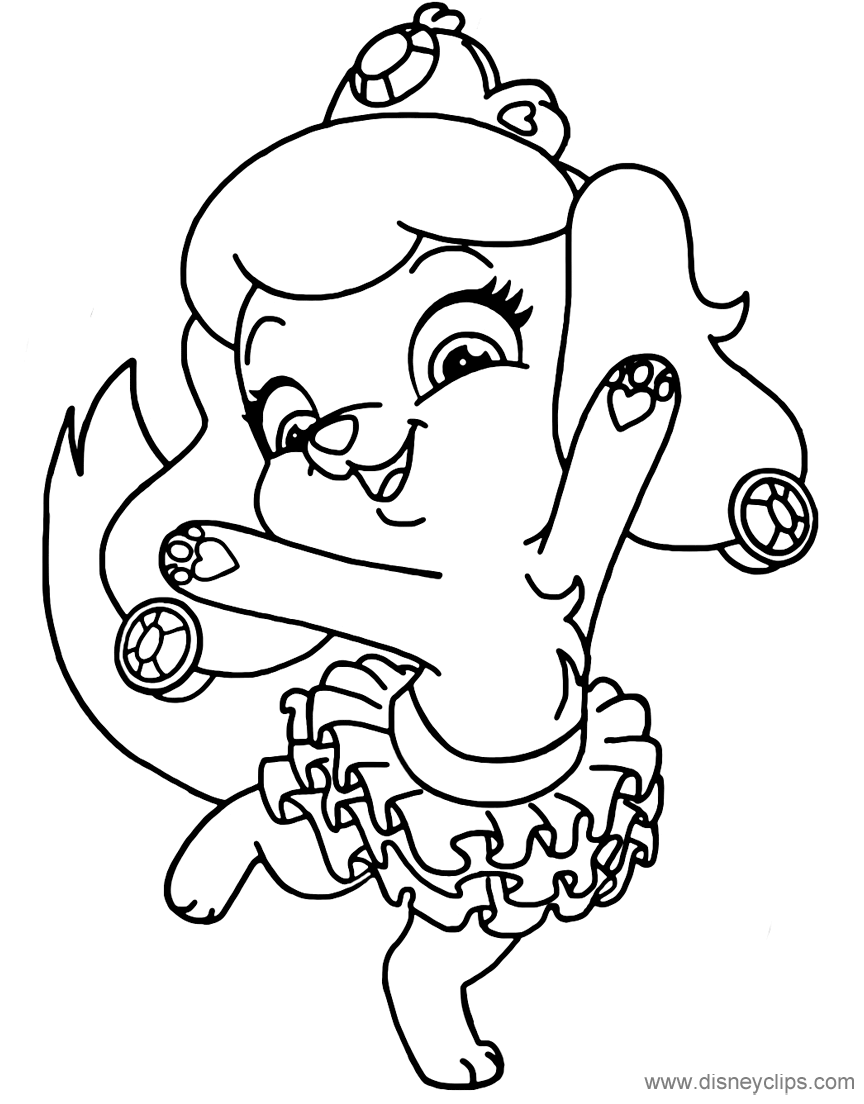 Palace pets coloring pages