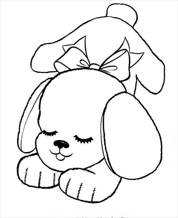 Puppy coloring pages