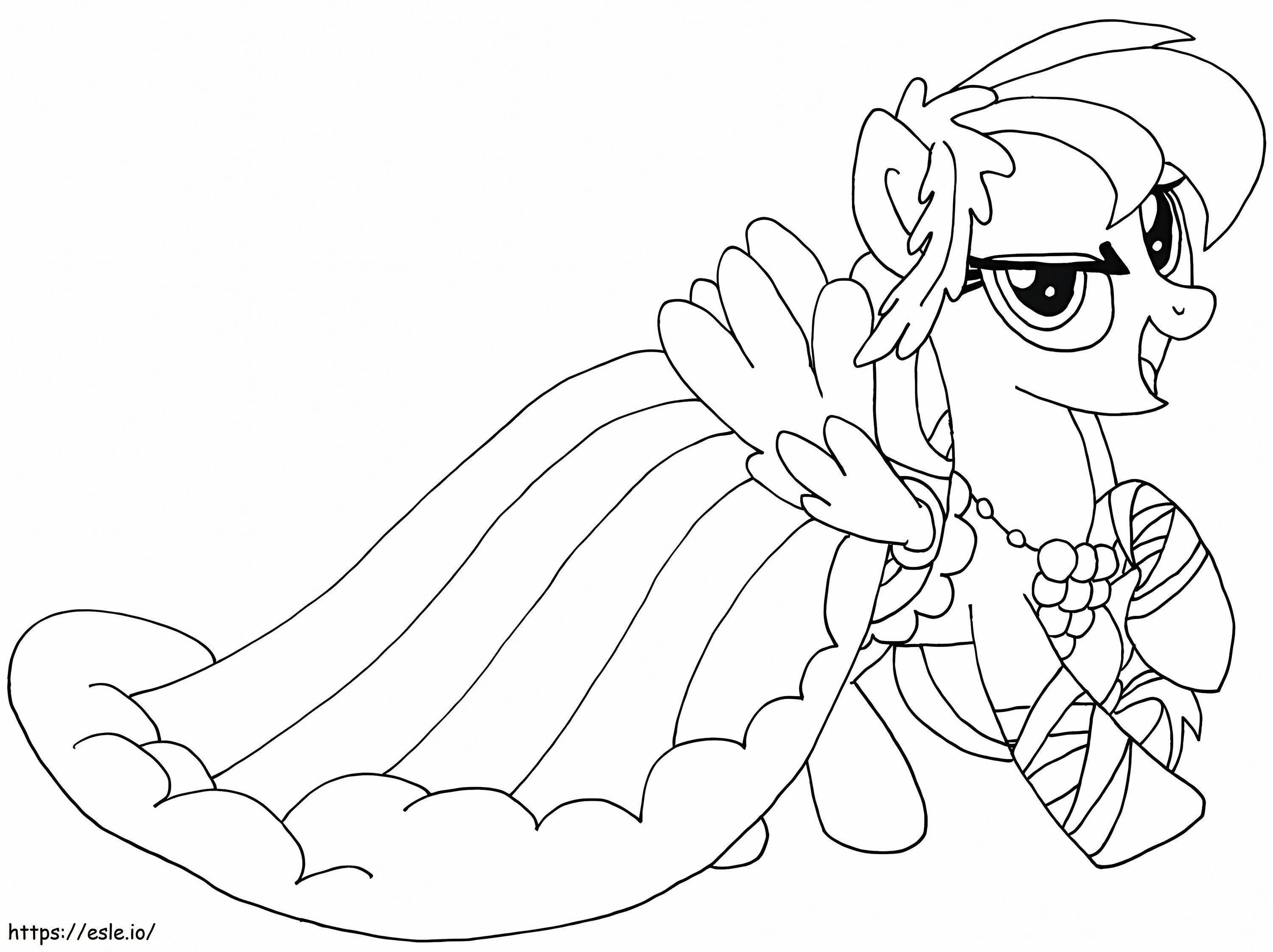 My little pony rainbow dash coloring page