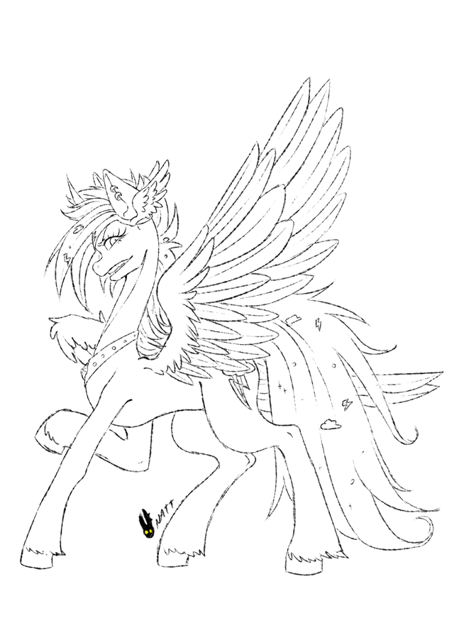 I designed a princess rainbow dash i dont know if this would qualify as mature mare ill paint it in a few days i think who else should i design as a