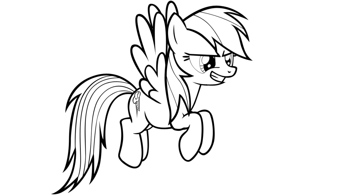 Rainbow dash coloring pages