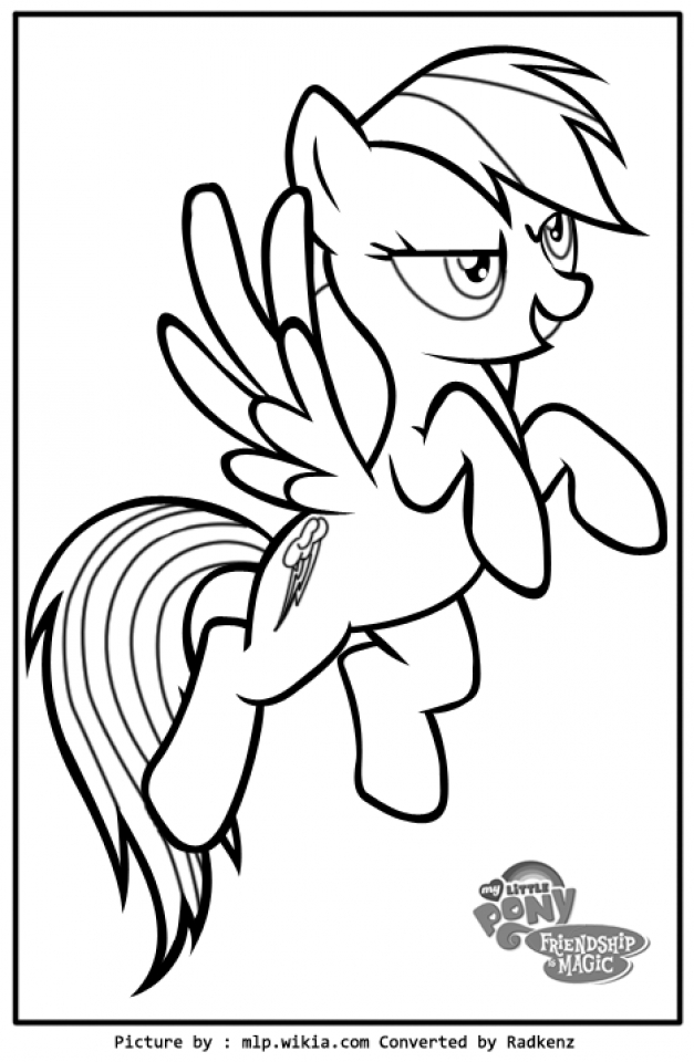 Get this free preschool rainbow dash coloring pages to print