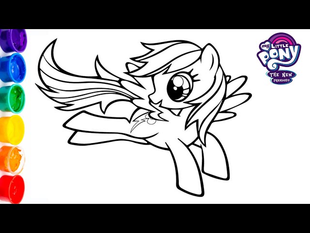 My little pony rainbow dash coloringmy little pony coloring page