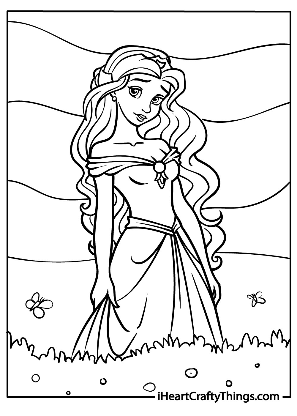 Rapunzel coloring pages free printables