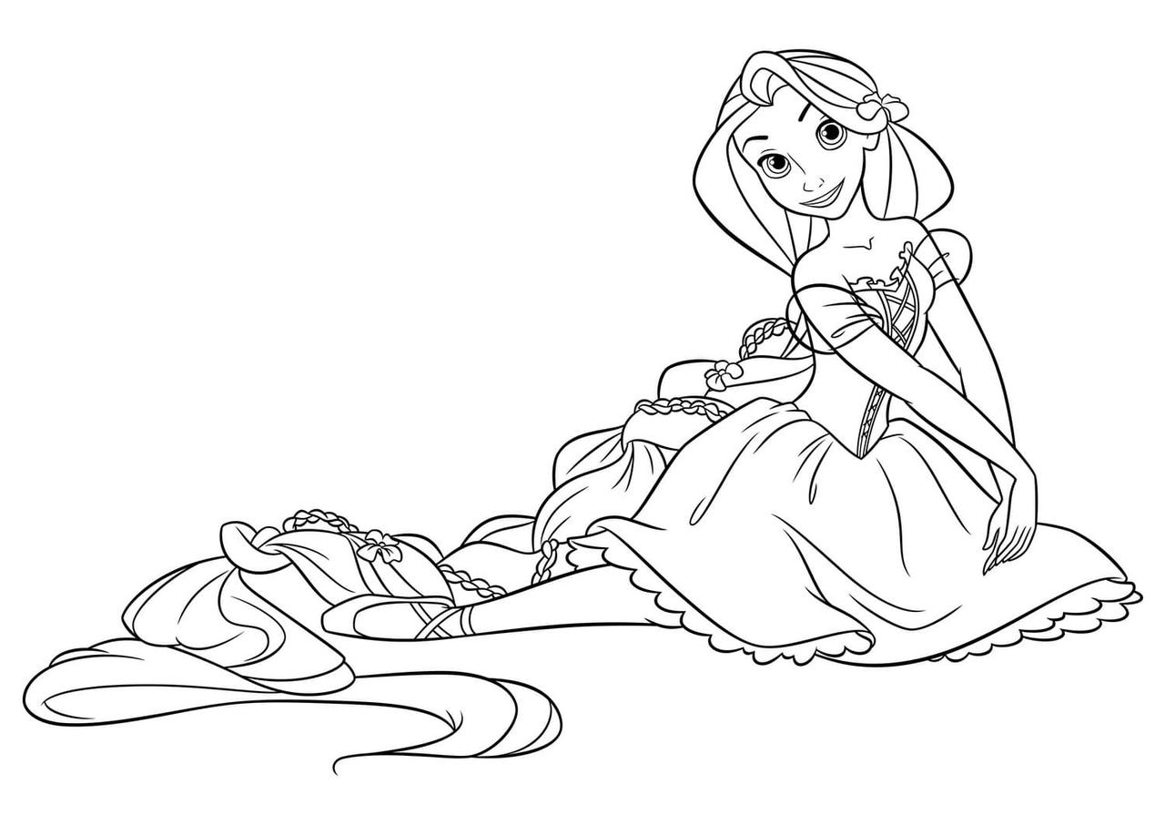 Tangled coloring pages by coloringpageswk on