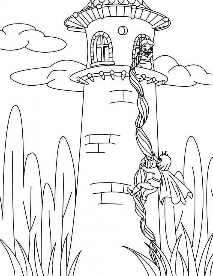 Coloring pages disney princess rapunzel coloring pages