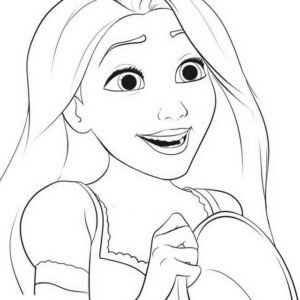 Rapunzel coloring pages printable for free download