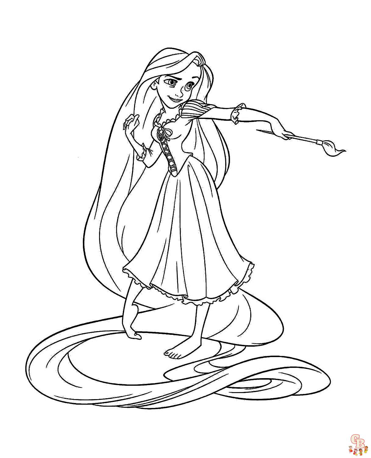 Printable tangled coloring pages free for kids and adults