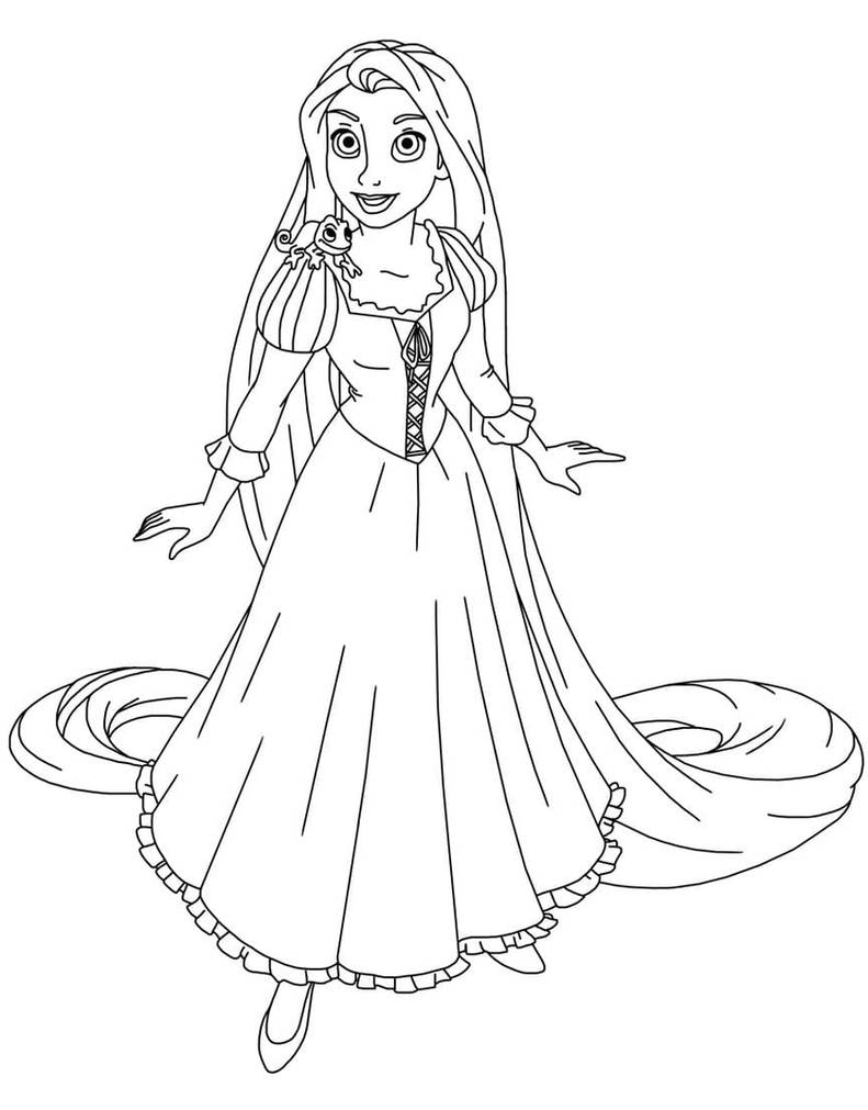 Tangled coloring pages by coloringpageswk on