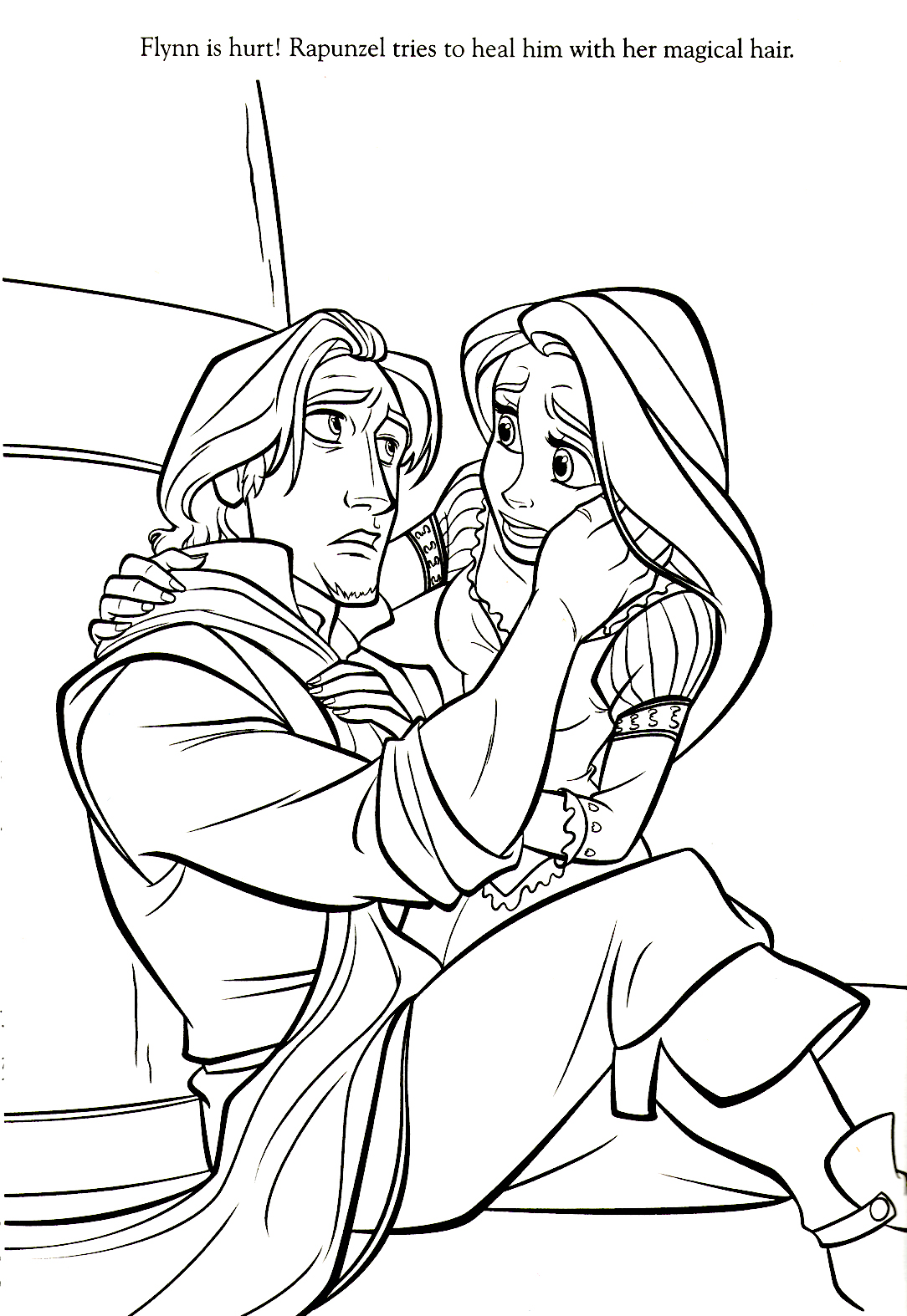 Rapunzel coloring pages