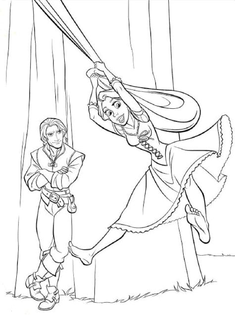 Disney coloring pages tangled coloring pages of disneys princess rapunzel