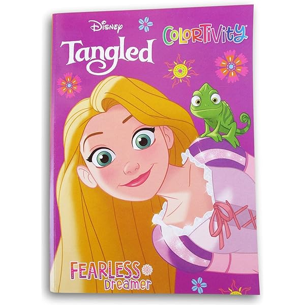 Tangled rapunzel coloring fun activity book