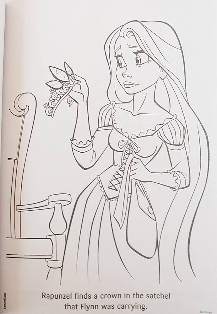 Tangled rapunzel besties rule coloring fun activity book