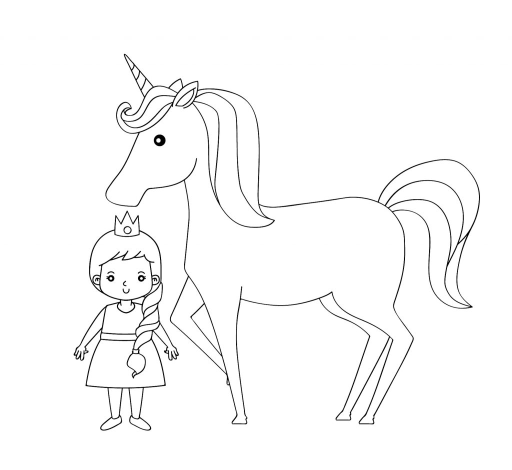 The cutest free unicorn coloring pages online