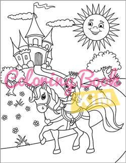 Unicorn coloring book