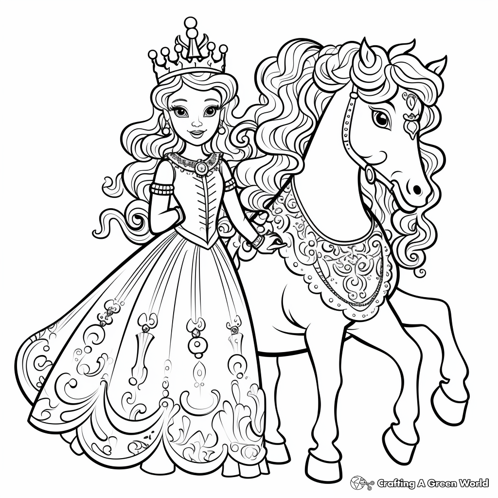 Unicorn coloring pages