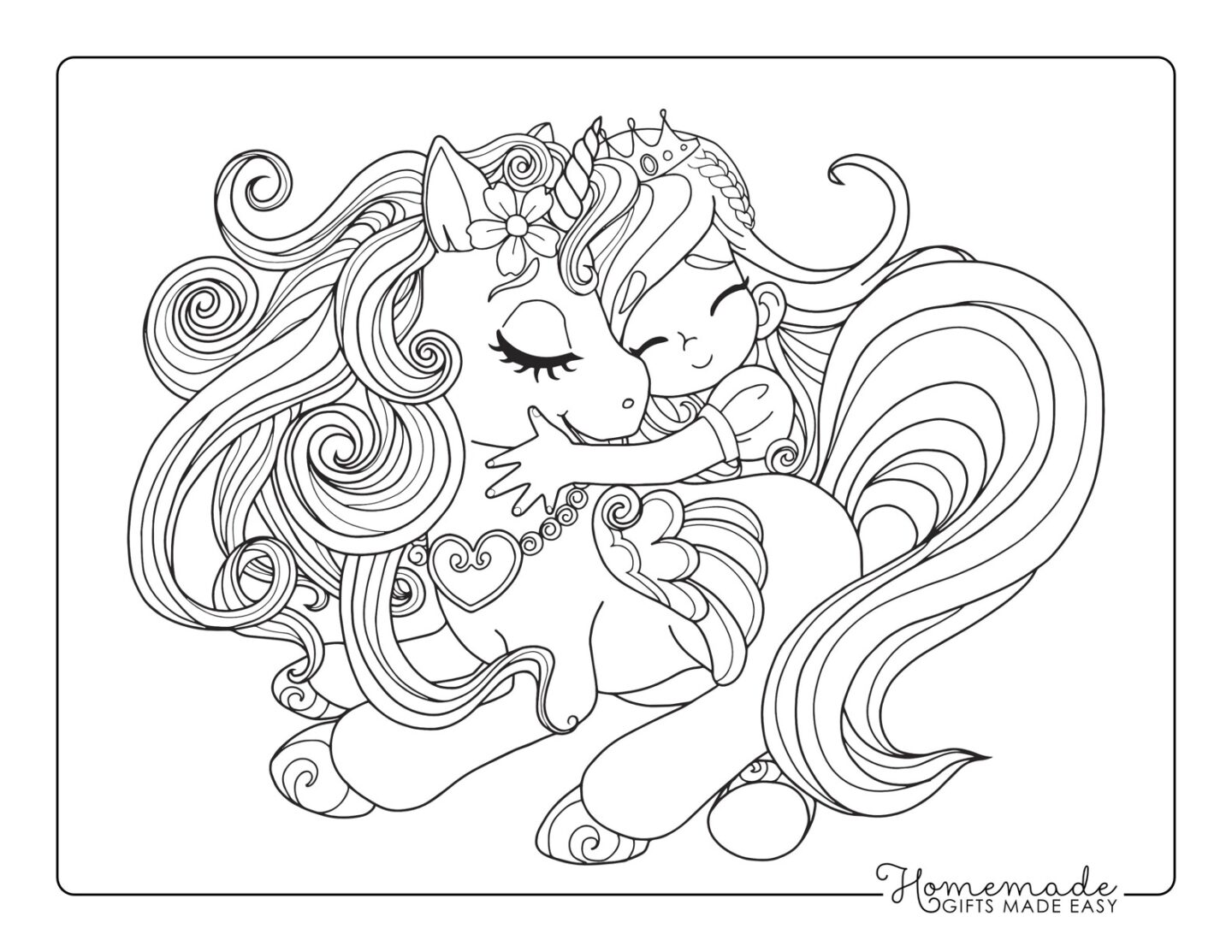 Best unicorn coloring pages