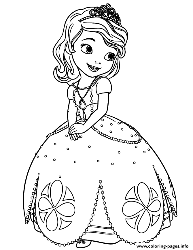 Print princess sofia the first coloring pages princesas para colorear colorear princesas pãginas para colorear de princesa