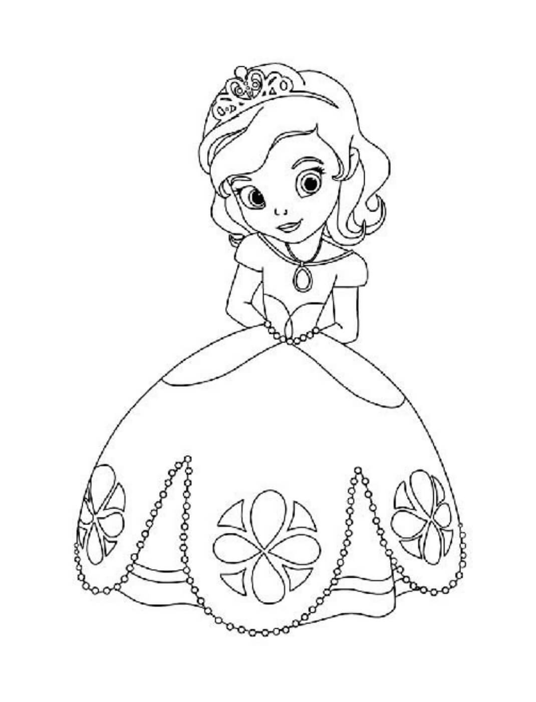 Sofia princess coloring page