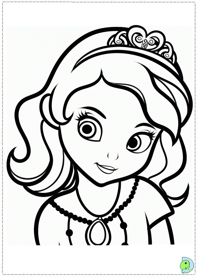 Sofia the first coloring page