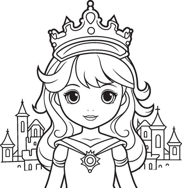 Thousand coloring book princess royalty