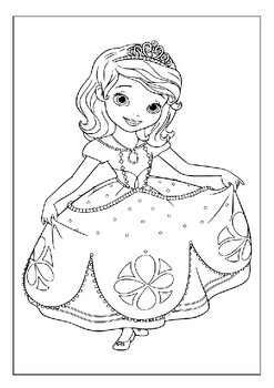 Printable sofia the first coloring pages enchanting princess adventures