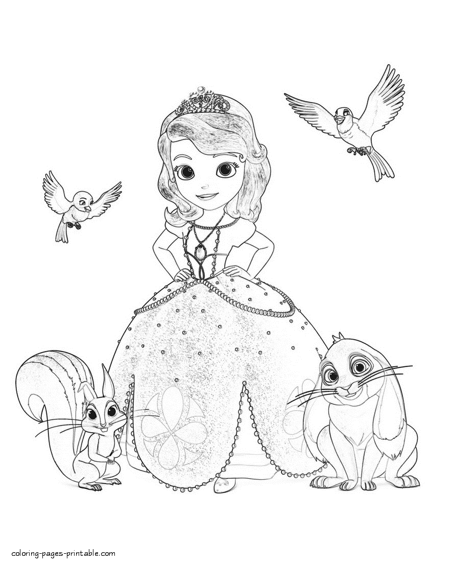 Princess sofia the first coloring pages coloring