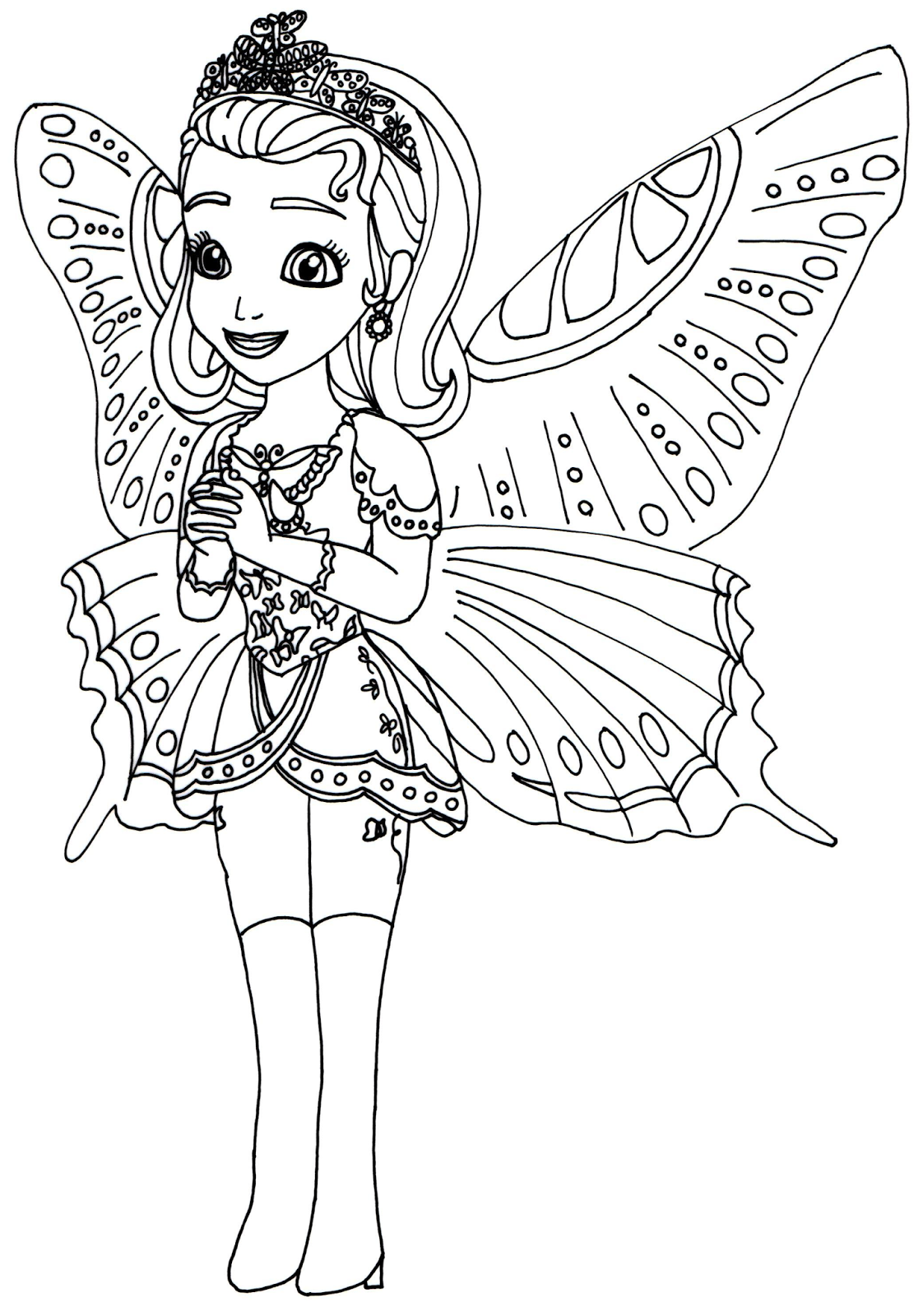 Sofia the first coloring pages