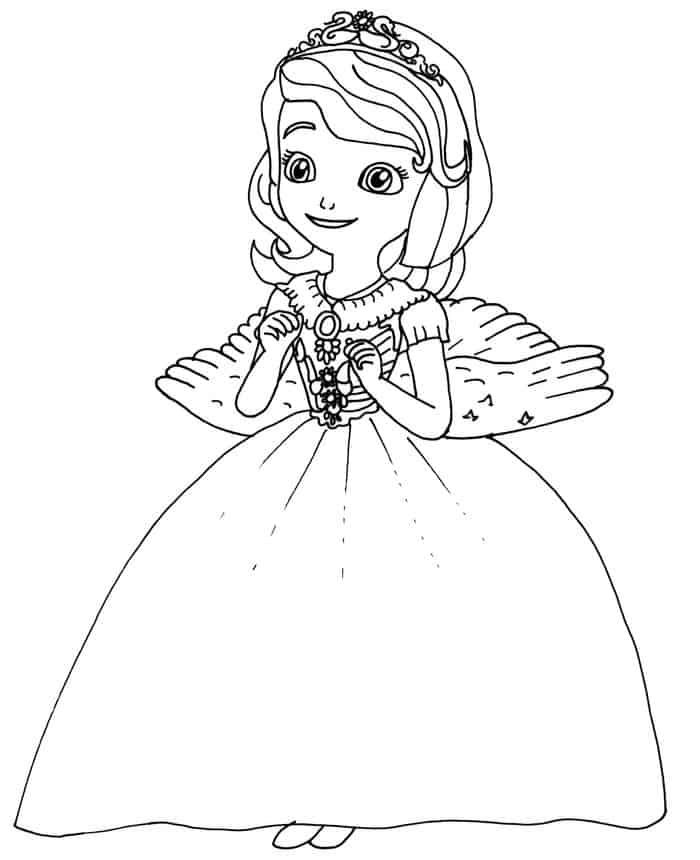 Princess sofia coloring pages printable pagine da colorare disney libri da colorare principesse